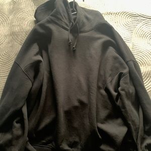 Black big hoodie